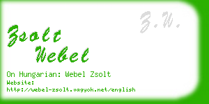 zsolt webel business card